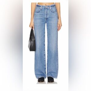 Citizens Of Humanity Light Blue annina wide leg Jean